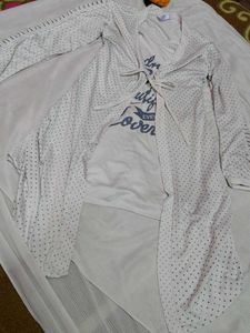 favorite Lightweight Dotted Tie-Front unique top