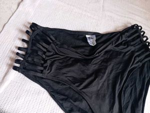 High-Waisted Strappy Bikini Bottom