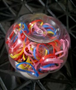 Colorful Hair Ties - Jar Full!