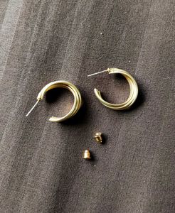 Gold-plated Hoop Earrings
