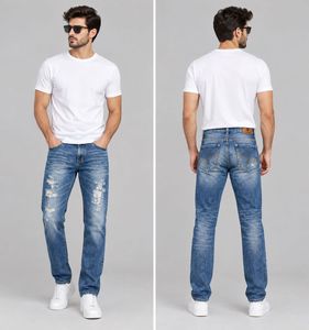 SPYKAR Distressed Blue Denim Jeans