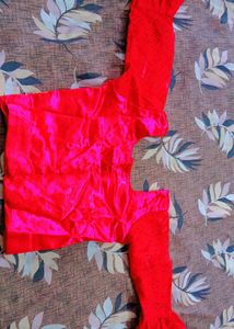 Red Embroidered Lehenga Choli for 10 years girl