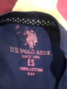 US POLO top for girls 8-9 years