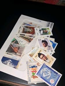 50 vintage NEPAL Stamps