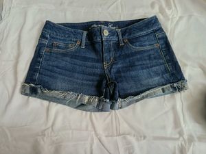 Real American Eagle Denim Micro Shorts