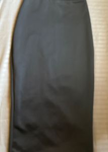 Sleek Black Skirt with Cutout Detail