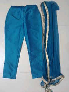 Beautiful Blue Kurta Set with Intricate Embroidery