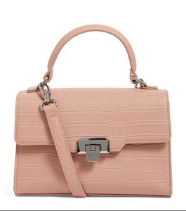 Original Harrods, Mini Brent Croc Embossed Bag