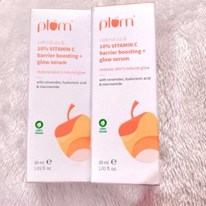 COMBO OF 2 Plum Calendula Vitamin C Glow Serum