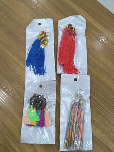 Vibrant Tassel Earrings & Charms Set