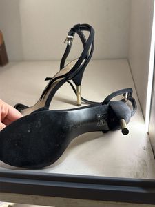 Chic Black Strappy Heels