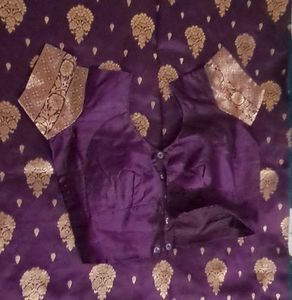 Elegant Purple banarasi Saree