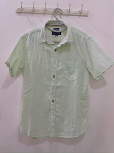 Men's Light Green Short Sleeve Shirt
