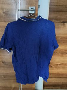Blue Short Sleeve Casual Shirt