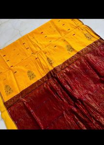 Yellow Silk Cotton Saree