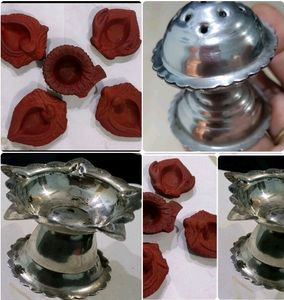 Pack 3  Diya1& 5 Diye & Agarabatt Stand
