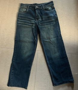 Blue Wide Leg Jeans