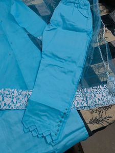 Stunning Blue Kurta Set with Dupatta