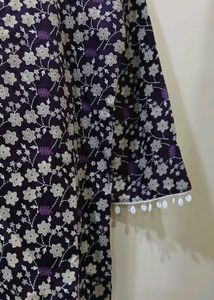 Designer Floral Print short Kurti with umbrella sl