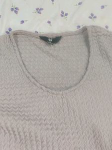 Textured Puff Sleeve Top