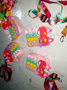 Pop-It Unicorn Coin Purse pake of 4 combo