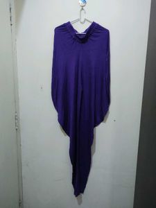 Purple Viscose Dhoti Salwar