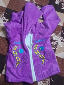 Purple Zip-Up Hoodie