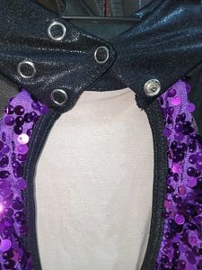 Sparkling Purple Sequin Fringe Dress
