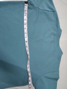 Teal Lace Trim Top
