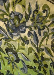 Green Floral Print Saree