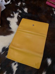 Designer Yellow Leather Wallet