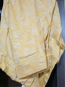 Yellow Embroidered Kurta Set with Dupatta