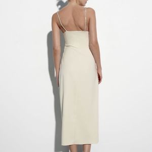 Zara Limited Edition Rhinestone Slit MIDI Dress