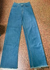 Dark blue baggy jeans