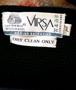 Black Cardigan By Virsa