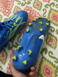 Blue Puma Soccer Cleats