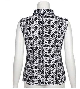 Sleeveless Floral Print Shirt