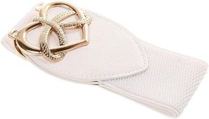 Stylish White Elastic Waist Belt