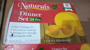 Naturals Dinner Set - 18 Pcs Yellow