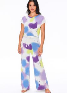 Abstract Splash Print Lounge Set