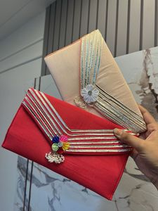 4 Combo- Elegant Embroidered Clutches (Set)