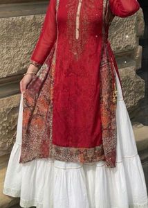 Elegant Red Kurta 🍓✨