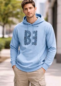 Men's Blue Graphic Hoodie