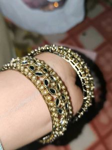 Exquisite Mirror Work Bangles Set