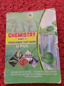 Chemistry Part-1 II PUC Prescribed Text Book