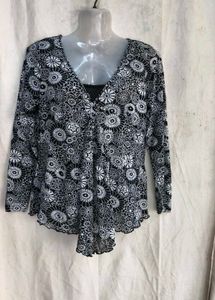 71810. Chic Floral Print Blouse