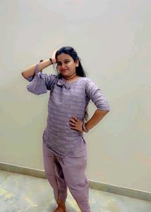 Elegant Purple Kurta Set