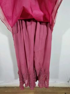 Pink Embroidered Kurta Set (Women's)
