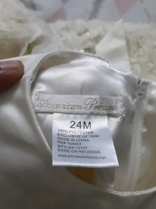 Sparkly White Flower Girl Dress