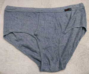 Men's Classic Grey Cotton Briefs 🥰